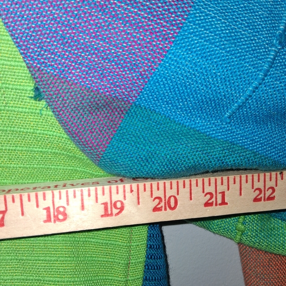 Vintage Elevated Basic Colorblock Patchwork Jacket in Teal, Pink, Orange, Green - Picture 6 of 6